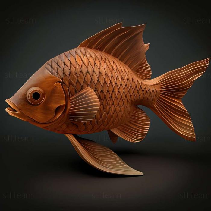 3D model Thai labeo fish (STL)